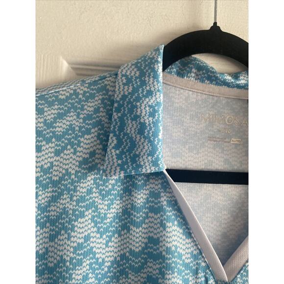 Mimosa by N'Vo Women's XL Blue Collared Golf Polo Wicking Performance Active - Picture 5 of 6